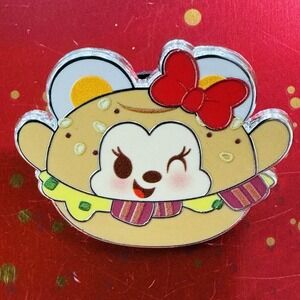 Disney Series 3 Munchlings Minnie Mouse Everything Bagel Sandwich Pin (4)